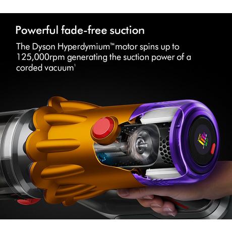 Dyson V12 Detect Slim Absolute Cordless Stick Vacuum Cleaner Up To 60 Minutes Run Time - Yellow - Image 3