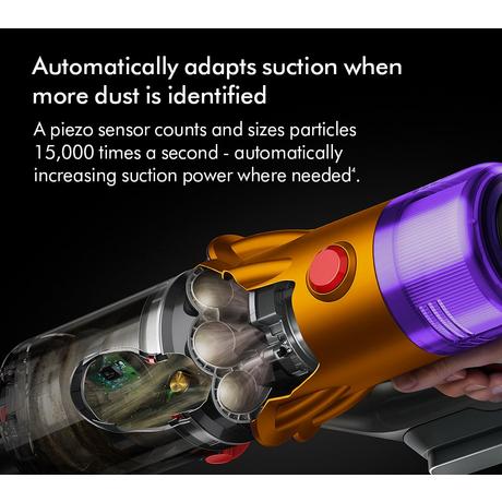 Dyson V12 Detect Slim Absolute Cordless Stick Vacuum Cleaner Up To 60 Minutes Run Time - Yellow - Image 4