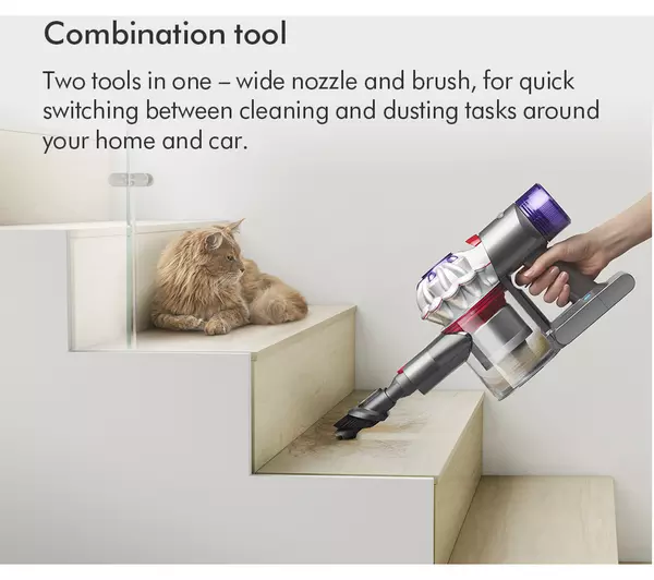 Dyson V8 Absolute Cordless Vacuum Cleaner upto 40 Minutes Run Time Silver Yellow Clearance V8ABS-2023 - Image 4