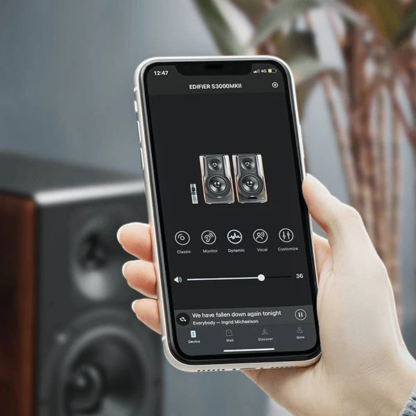 Edifier S3000MKII Premium Hi-Res Active Bluetooth Bookshelf Speakers Brown - Image 7