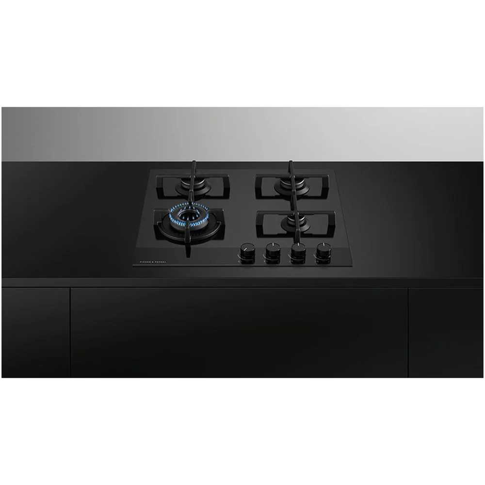 Fisher and Paykel CG604DLPGB4 Series 9 60cm 4 Burner Gas Hob in Black Glass - Image 2
