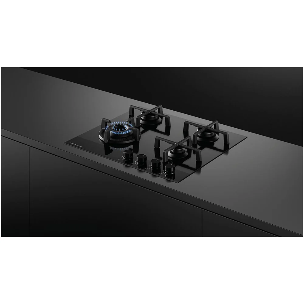 Fisher and Paykel CG604DLPGB4 Series 9 60cm 4 Burner Gas Hob in Black Glass - Image 3
