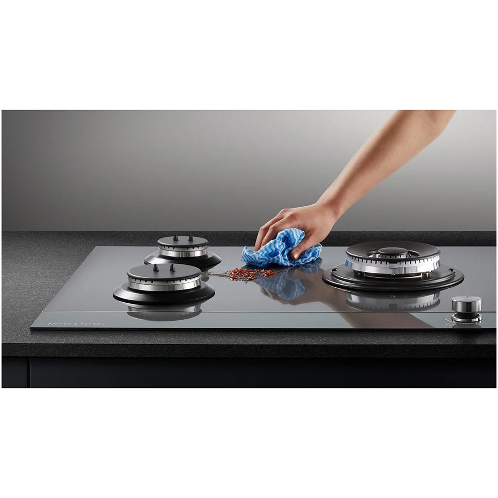 Fisher and Paykel CG604DLPGB4 Series 9 60cm 4 Burner Gas Hob in Black Glass - Image 4
