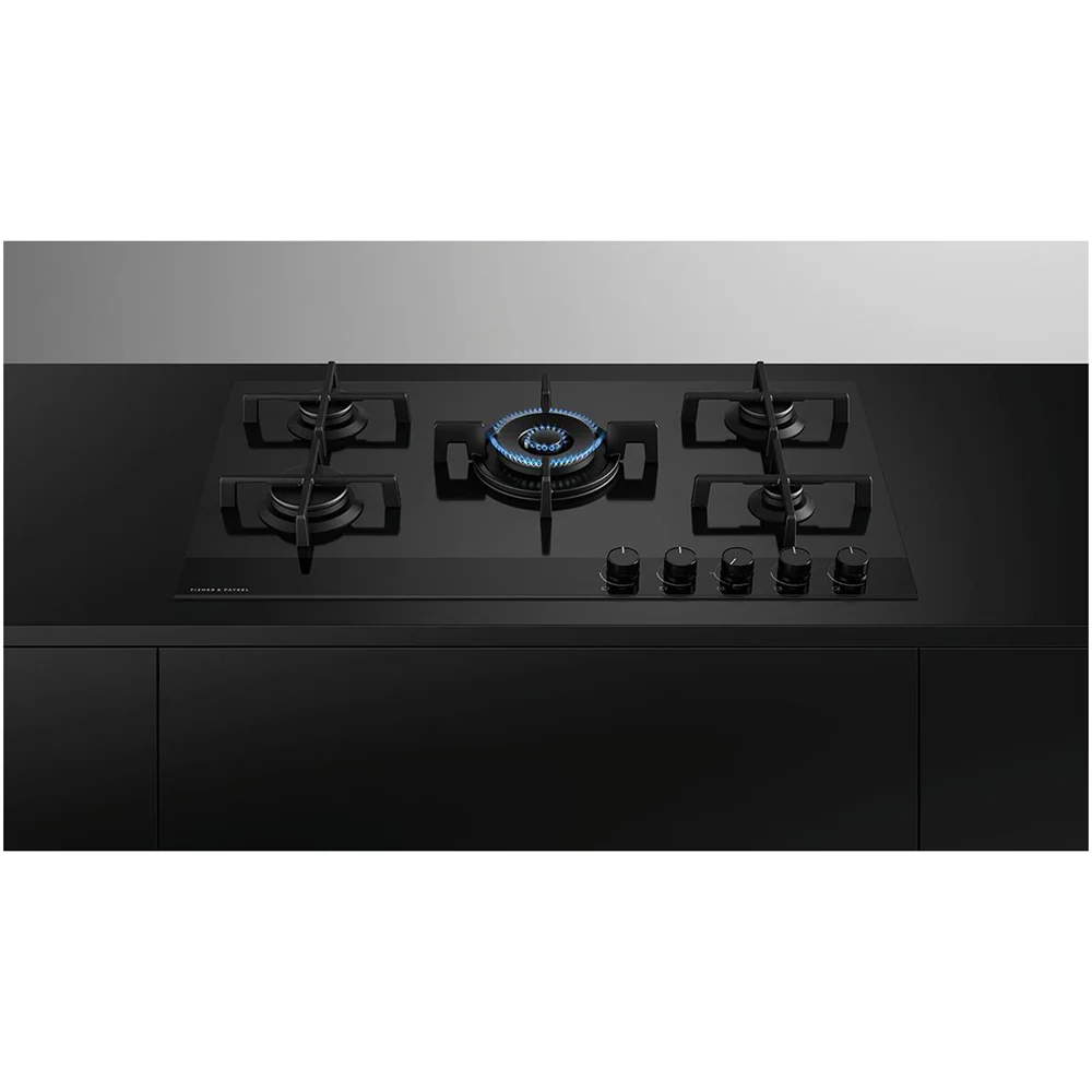 Fisher and Paykel CG905DLPGB4 Series 9 90cm 5 Burner Gas Hob Black Glass - Image 2