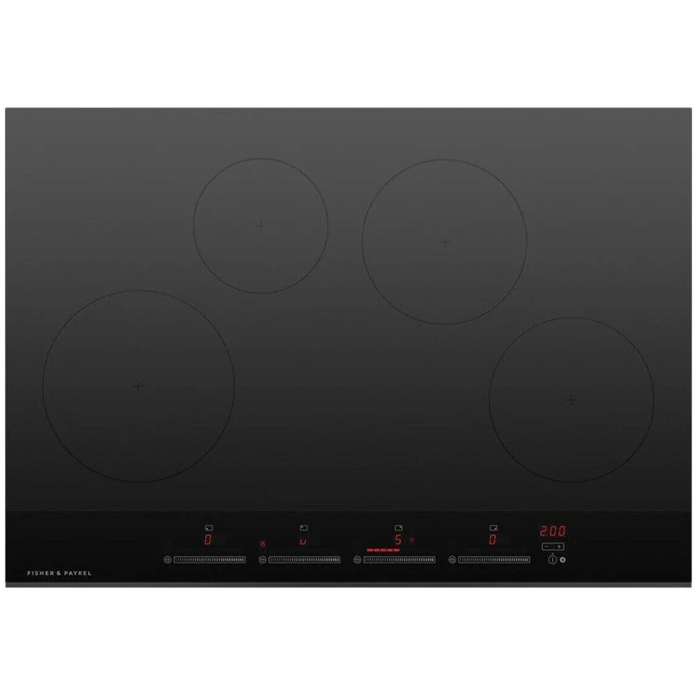 Fisher and Paykel CI764DTB4 Series 7 76cm 4 Zone Induction Hob Black