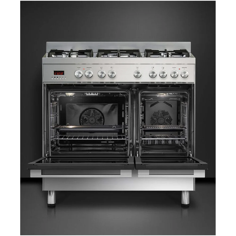 Fisher and Paykel OR90L7DBGFX1 Series 7 Contemporary Dual Fuel Range Cooker With Gas Hob Stainless Steel - Image 3