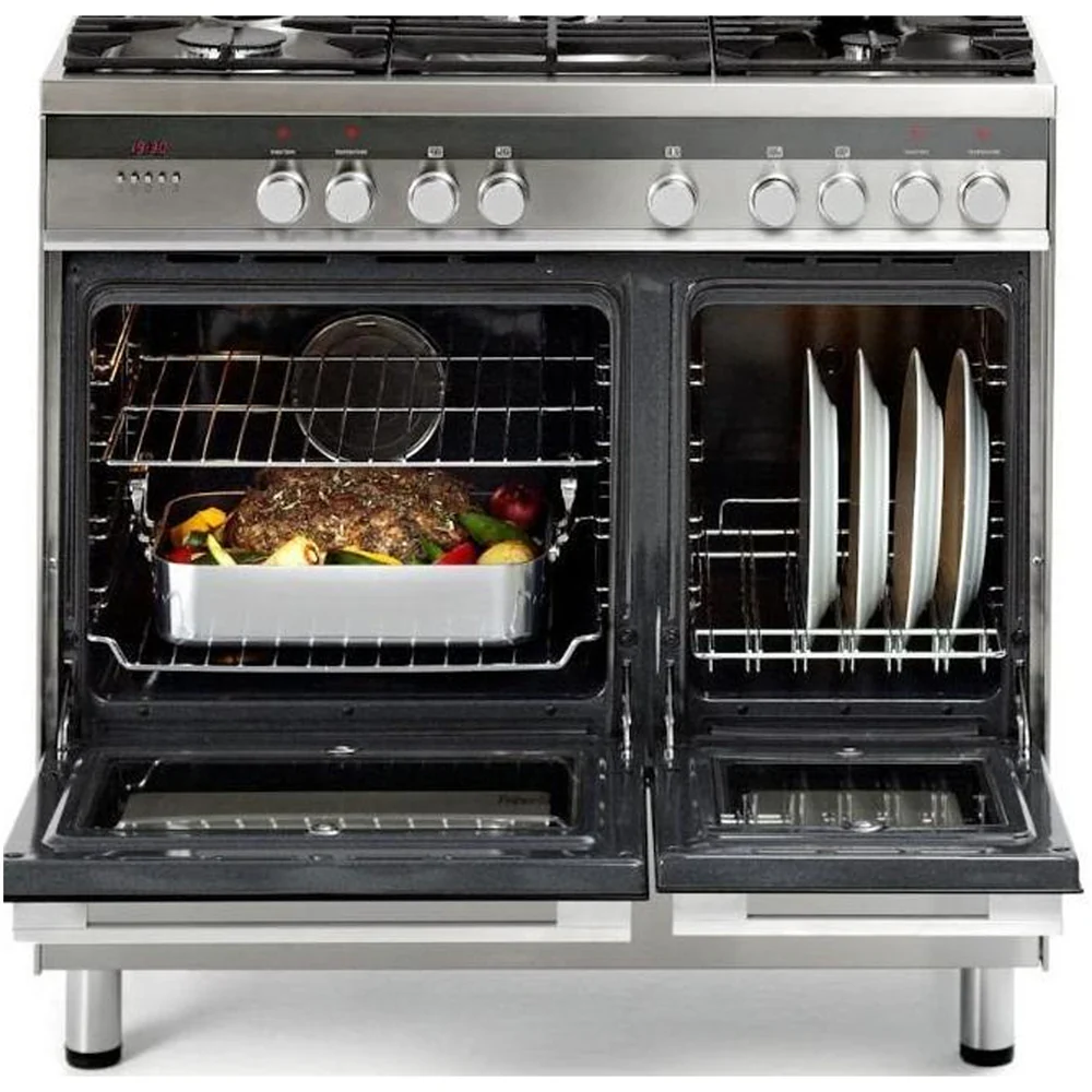 Fisher and Paykel OR90L7DBGFX1 Series 7 Contemporary Dual Fuel Range Cooker With Gas Hob Stainless Steel - Image 6