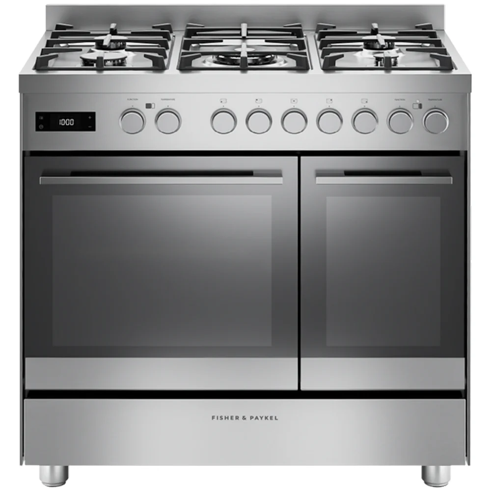 Fisher and Paykel OR90L7DBGFX2 Series 7 Contemporary Dual Fuel 5 Burner Range Cooker Stainless Steel