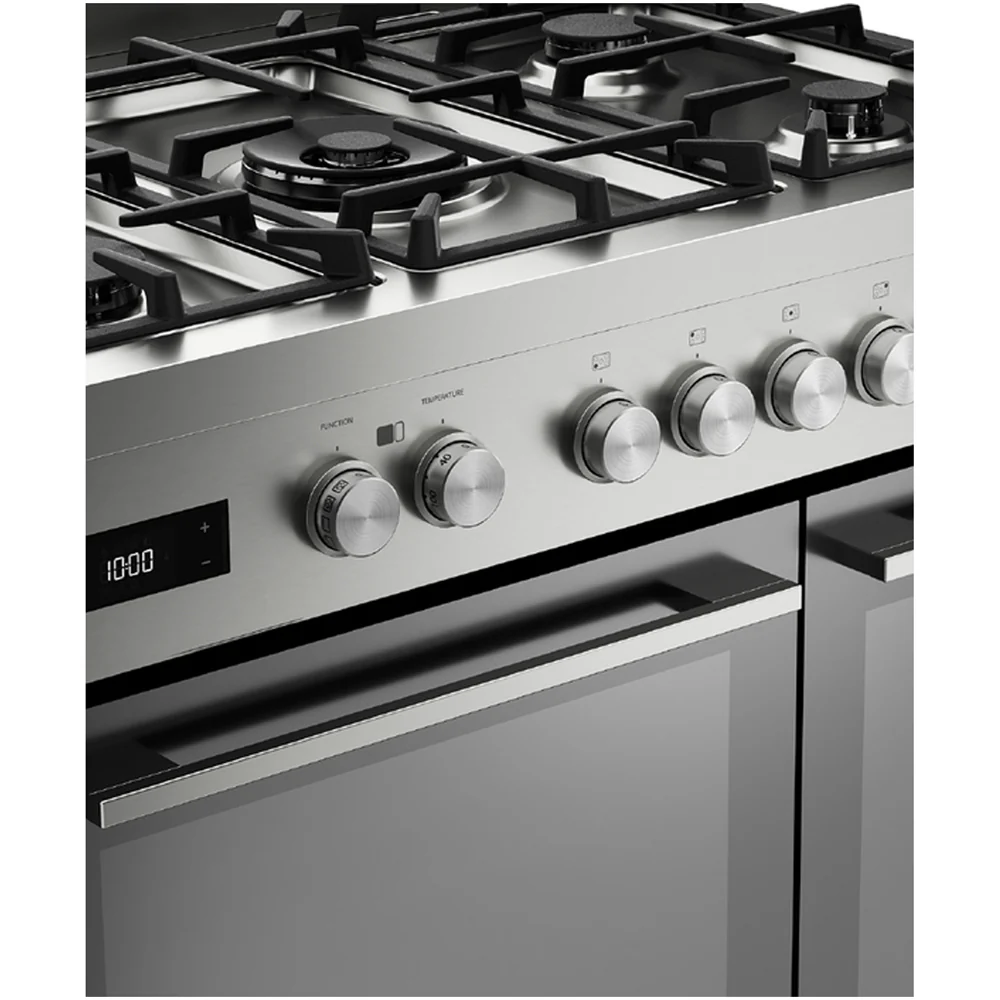 Fisher and Paykel OR90L7DBGFX2 Series 7 Contemporary Dual Fuel 5 Burner Range Cooker Stainless Steel - Image 2