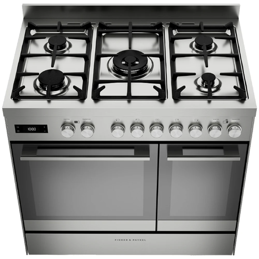 Fisher and Paykel OR90L7DBGFX2 Series 7 Contemporary Dual Fuel 5 Burner Range Cooker Stainless Steel - Image 5