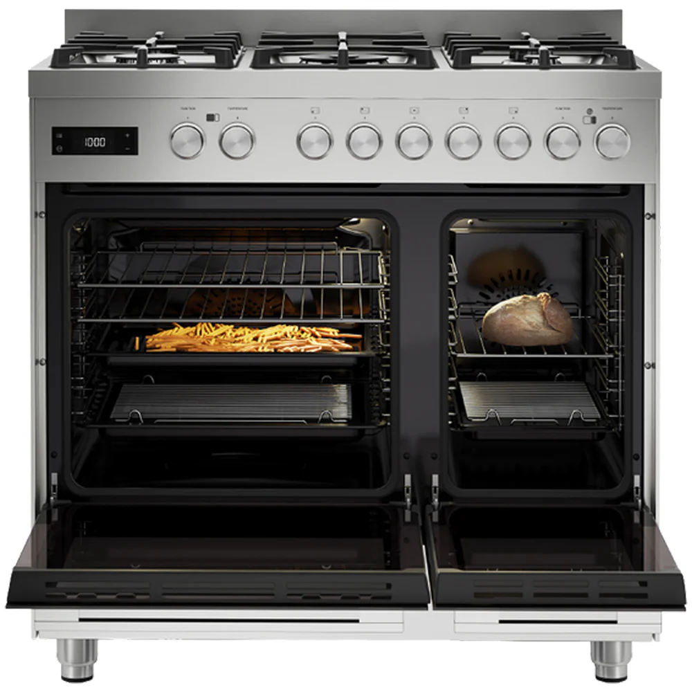 Fisher and Paykel OR90L7DBGFX2 Series 7 Contemporary Dual Fuel 5 Burner Range Cooker Stainless Steel - Image 6