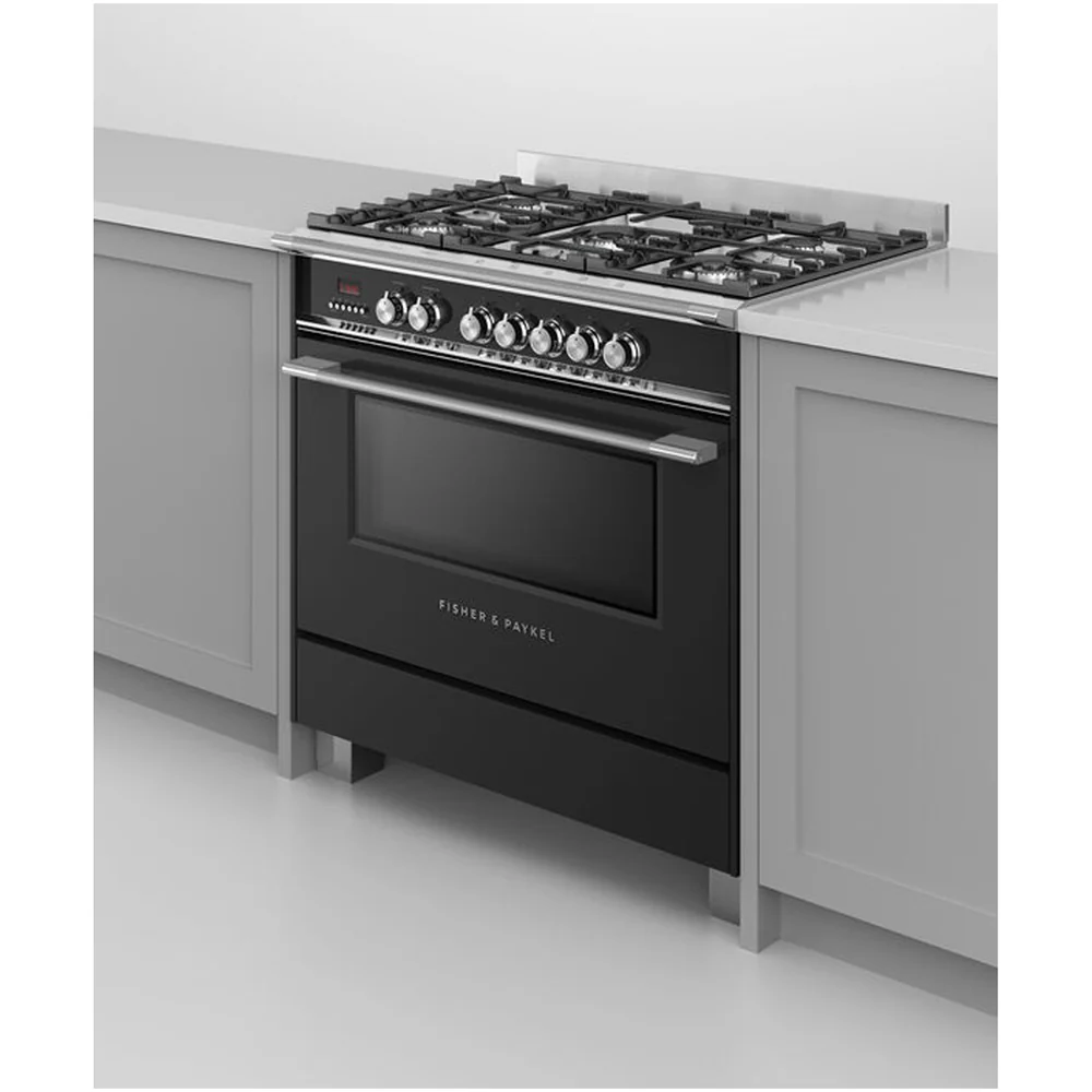 Fisher and Paykel OR90SCG4B1 Series 7 Classic Dual Fuel Range Cooker With Single Oven Black - Image 2