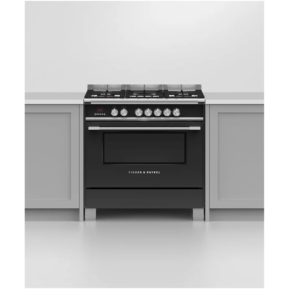 Fisher and Paykel OR90SCG4B1 Series 7 Classic Dual Fuel Range Cooker With Single Oven Black - Image 5