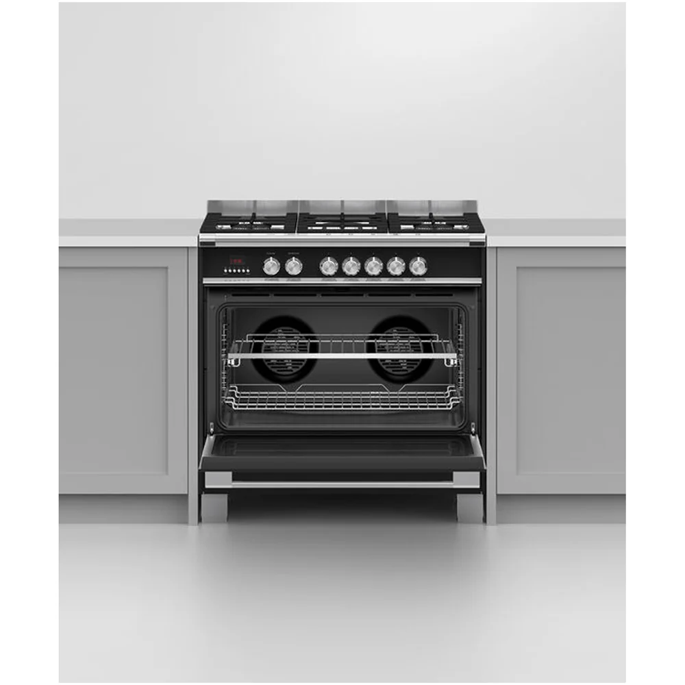 Fisher and Paykel OR90SCG4B1 Series 7 Classic Dual Fuel Range Cooker With Single Oven Black - Image 6