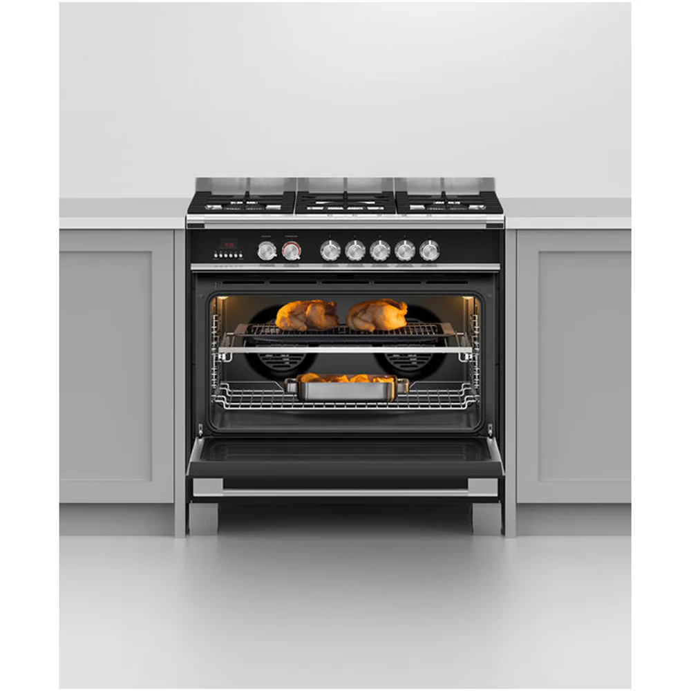 Fisher and Paykel OR90SCG4B1 Series 7 Classic Dual Fuel Range Cooker With Single Oven Black - Image 7