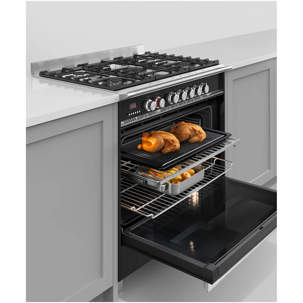 Fisher and Paykel OR90SCG4B1 Series 7 Classic Dual Fuel Range Cooker With Single Oven Black - Image 9