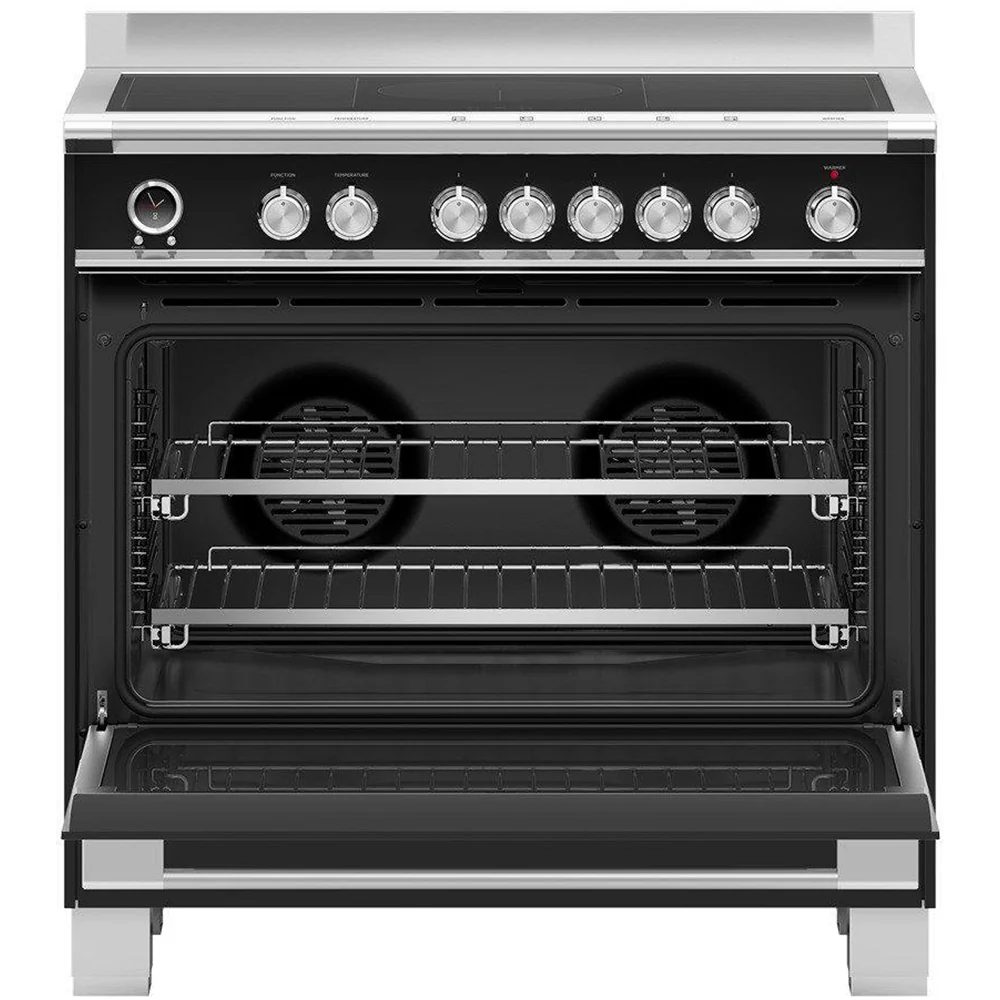 Fisher and Paykel OR90SCI6B1 Series 9 Classic Single Oven Induction Range Cooker With Pyrolytic Cleaning Black - Image 2