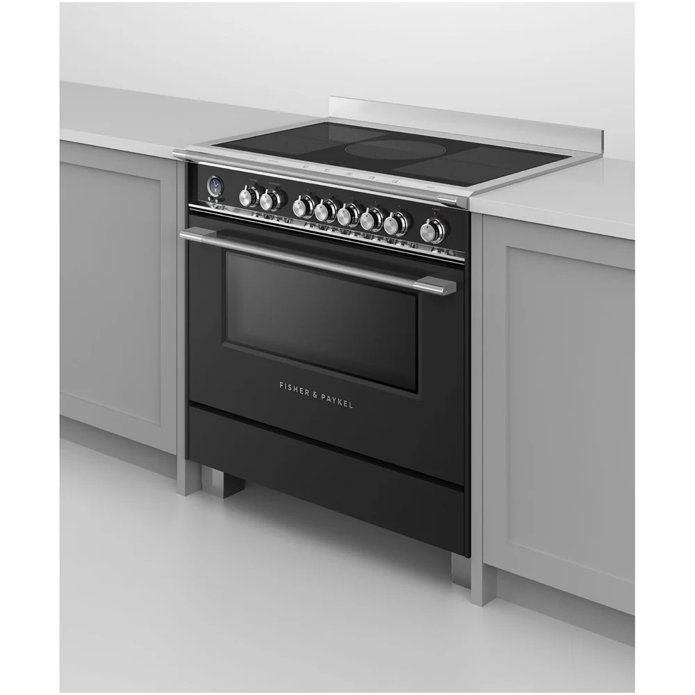 Fisher and Paykel OR90SCI6B1 Series 9 Classic Single Oven Induction Range Cooker With Pyrolytic Cleaning Black - Image 4
