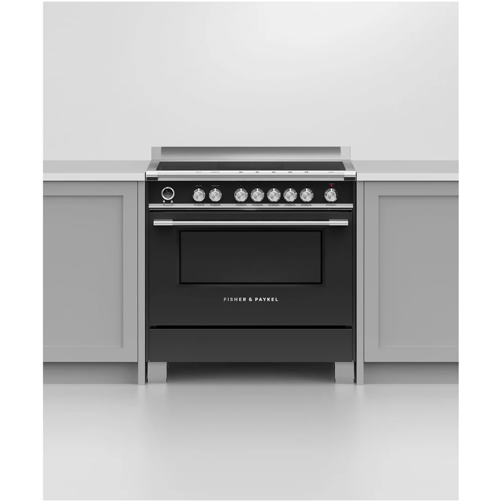 Fisher and Paykel OR90SCI6B1 Series 9 Classic Single Oven Induction Range Cooker With Pyrolytic Cleaning Black - Image 5