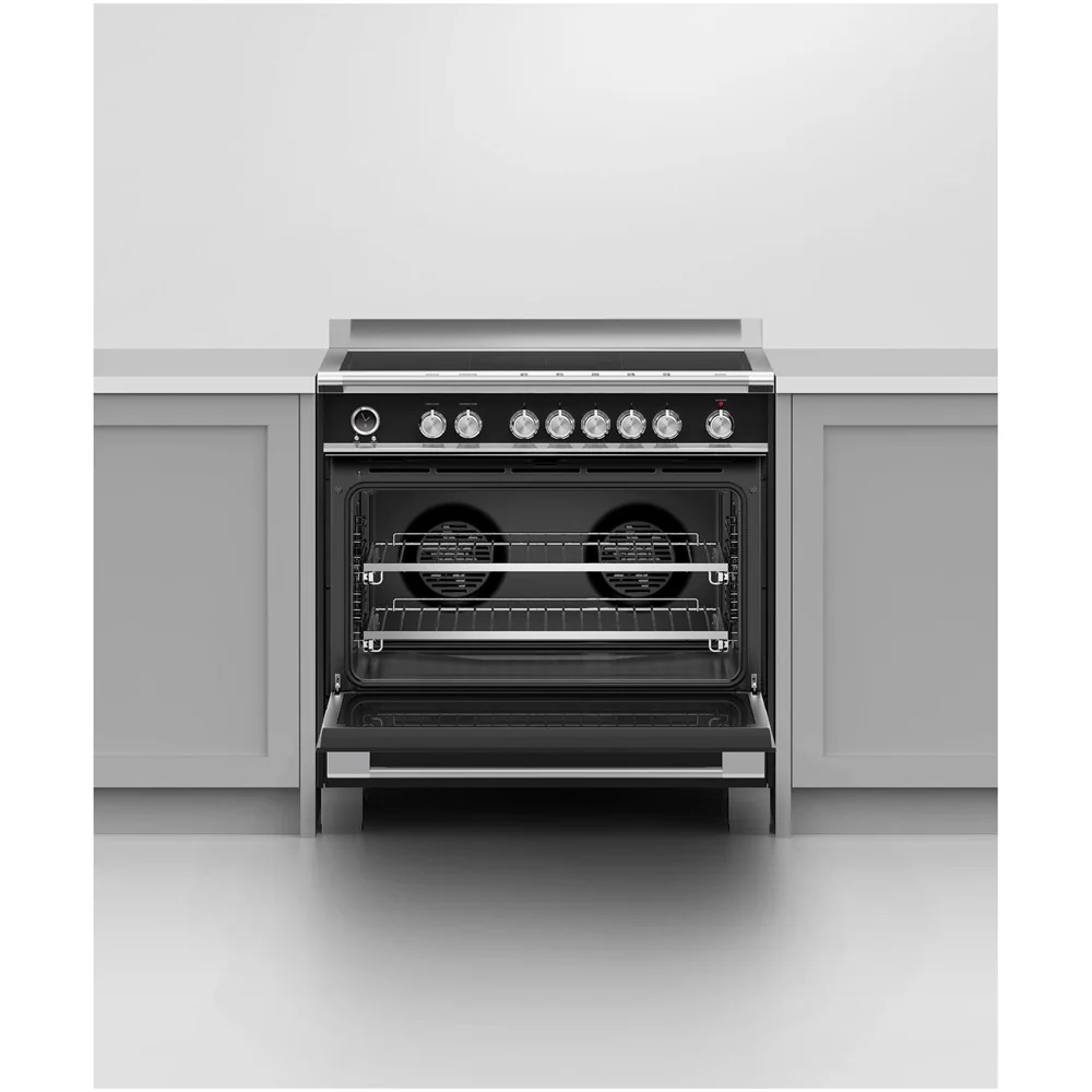 Fisher and Paykel OR90SCI6B1 Series 9 Classic Single Oven Induction Range Cooker With Pyrolytic Cleaning Black - Image 6