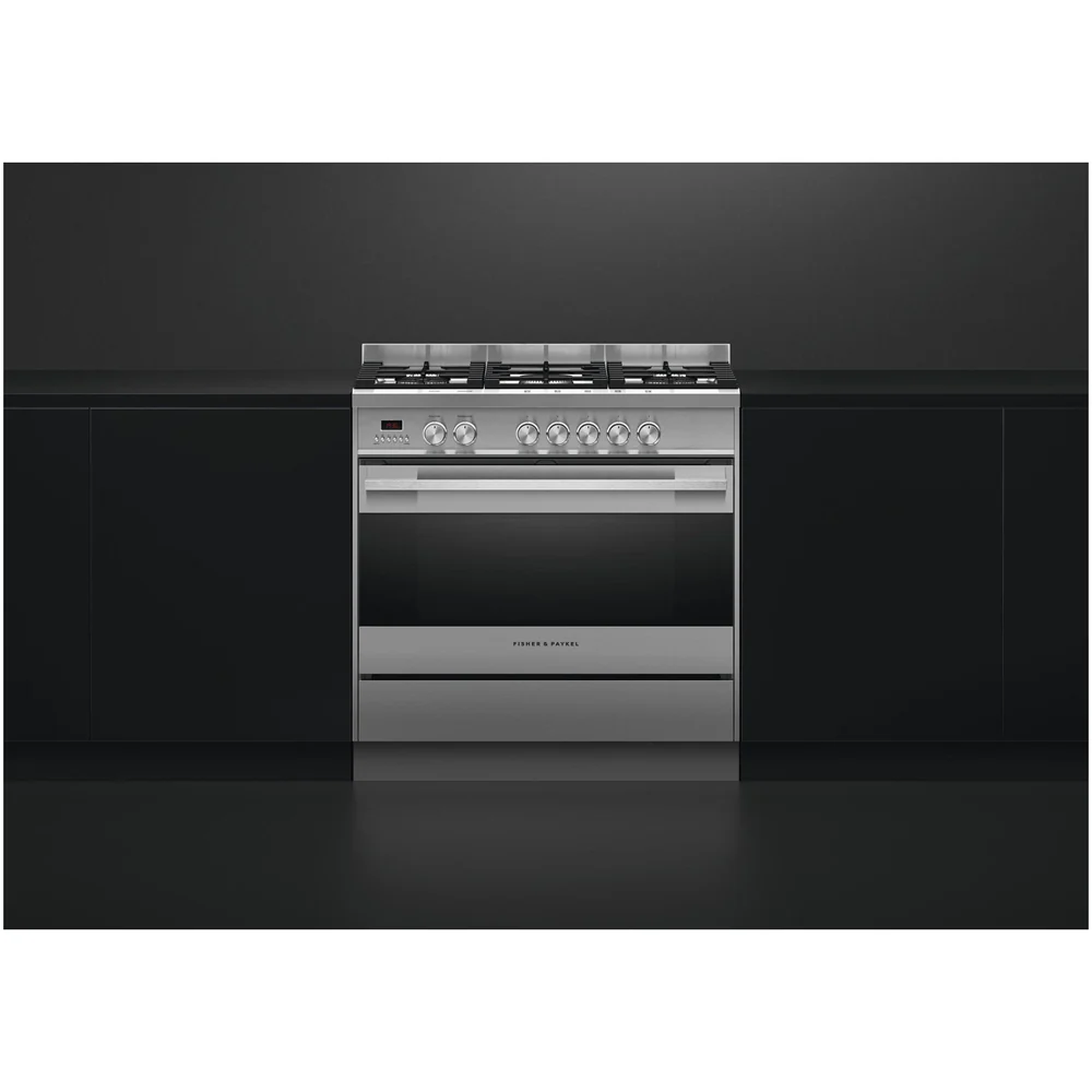 Fisher and Paykel OR90SDG4X1 Series 7 Contemporary Dual Fuel Range Cooker With Gas Hob Stainless Steel - Image 4