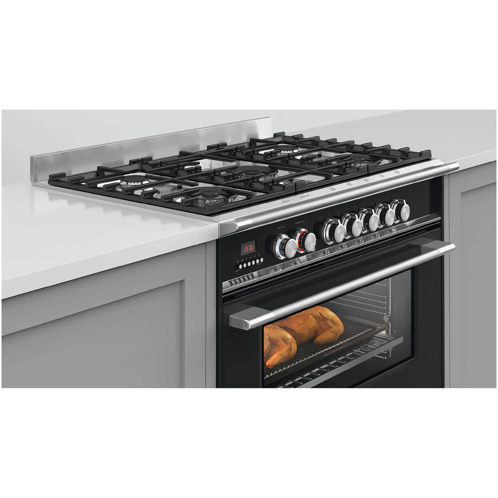Fisher and Paykel OR90SDG4X1 Series 7 Contemporary Dual Fuel Range Cooker With Gas Hob Stainless Steel - Image 7