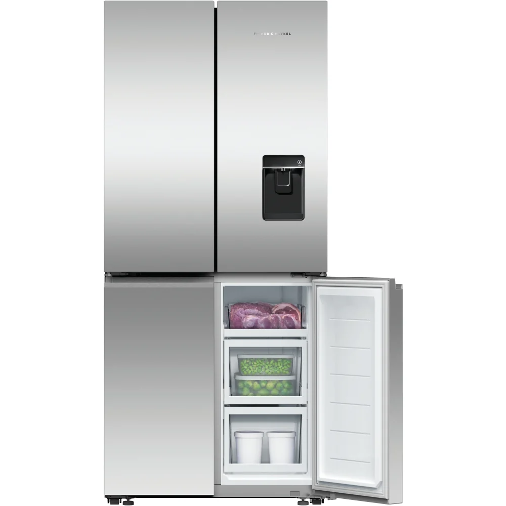 Fisher and Paykel RF500QNUX1 Series 7 Freestanding Plumbed-In American Fridge Freezer Stainless Steel - Image 2