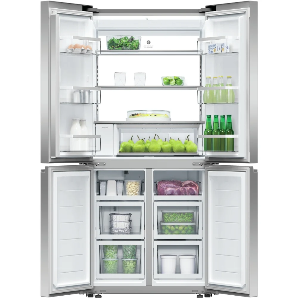 Fisher and Paykel RF500QNUX1 Series 7 Freestanding Plumbed-In American Fridge Freezer Stainless Steel - Image 4