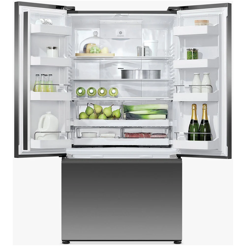 Fisher And Paykel RF540ANUB6 Series 7 Freestanding Plumbed-In American Fridge Freezer Stainless Steel Black Steel - Image 3