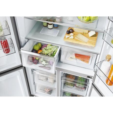 Haier HCR5919EHMB Cube 90 Series 5 American Fridge Freezer Brushed Black - Image 3
