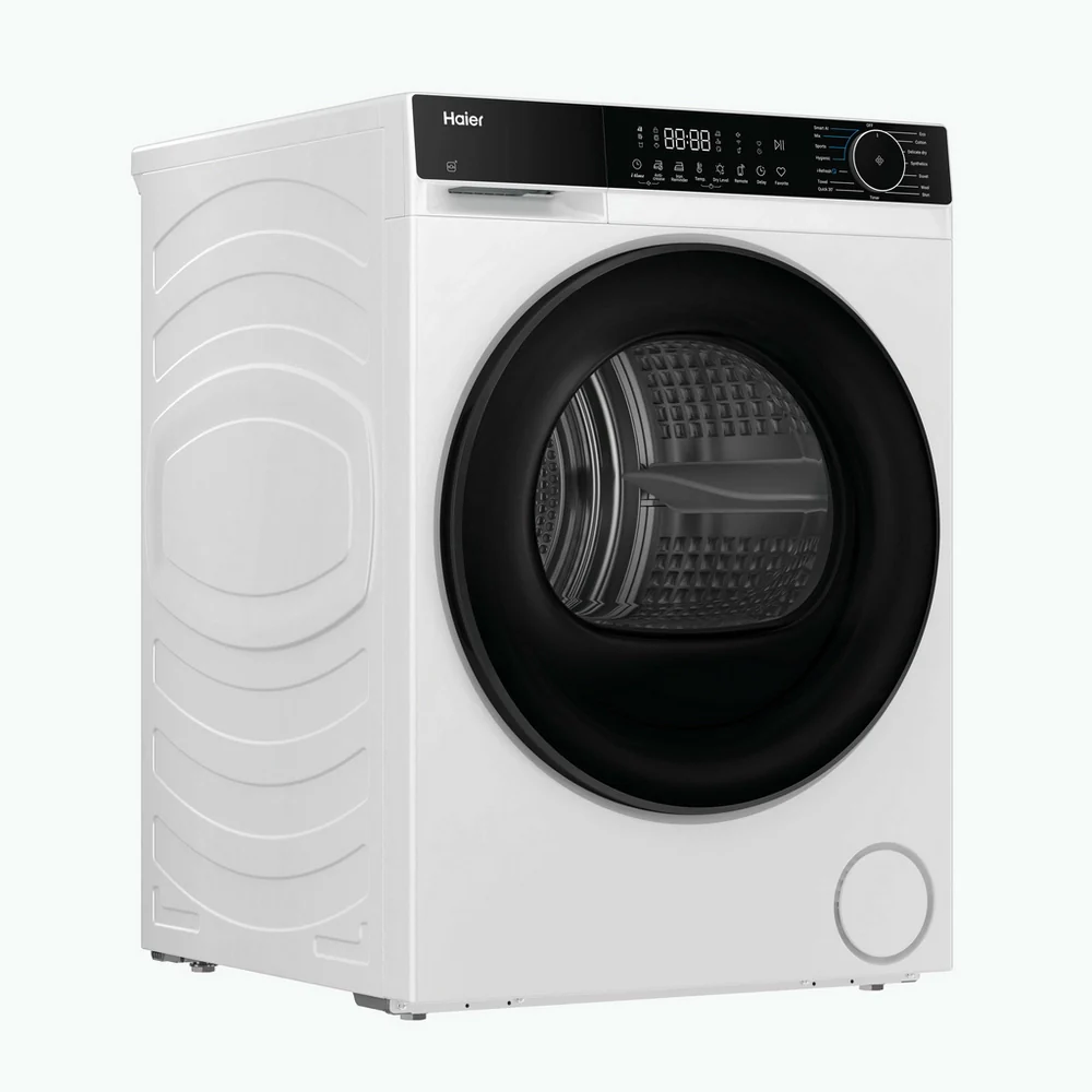 Haier HD80-D357U1 8kg Freestanding Heat Pump Tumble Dryer White - D Rated - Image 3