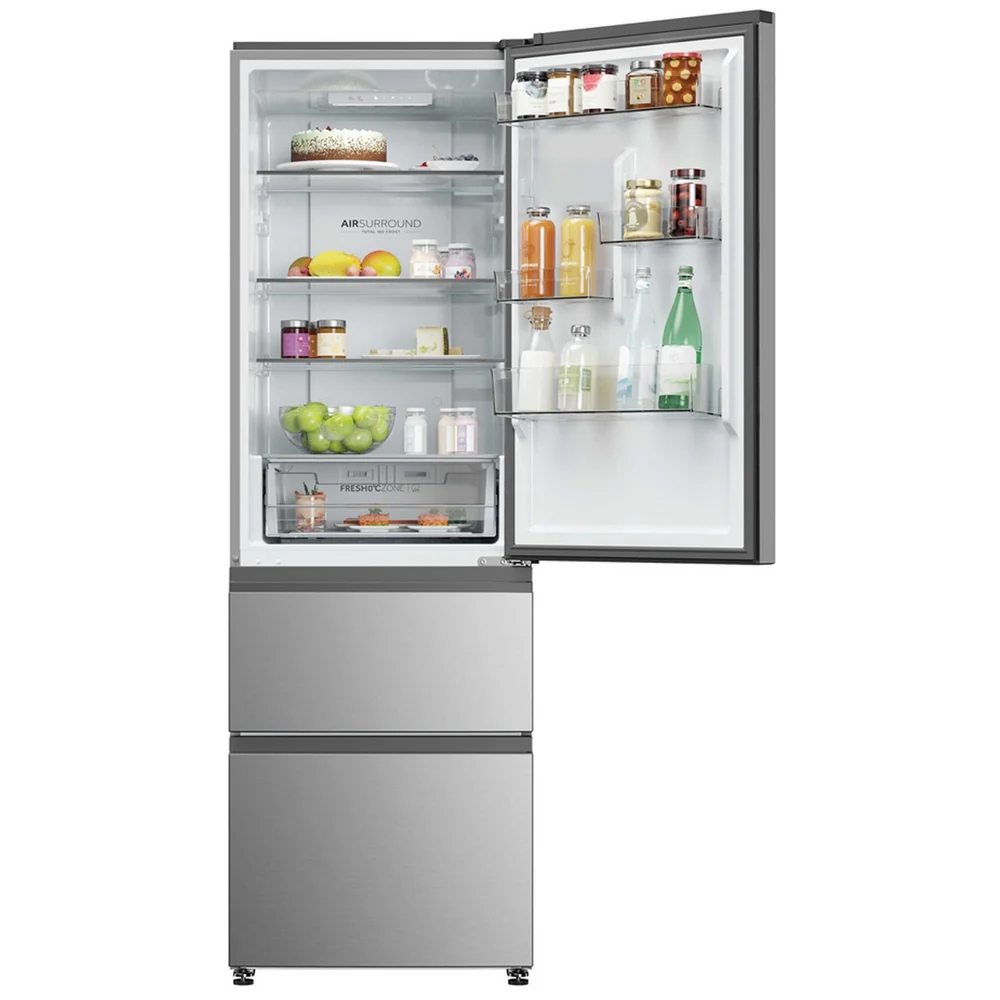 Haier HTR3618DNMM 60/40 Freestanding Total No Frost Fridge Freezer Inox - Image 9