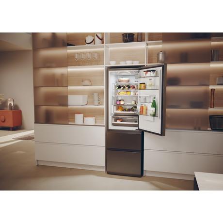 Haier HTW5618EWMP Frost Free Fridge Freezer Dark Inox - Image 16