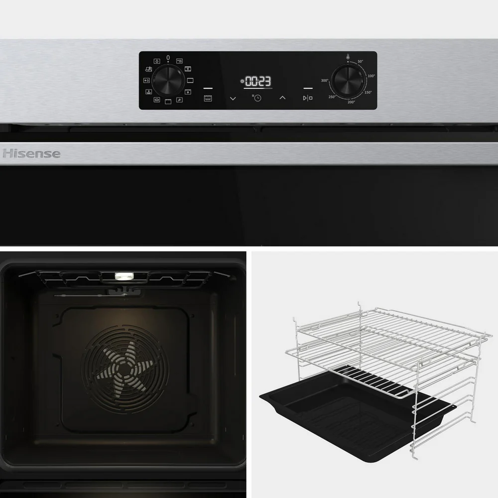 Hisense BI622AXPGUK Hi4 59.5cm Built In Electric Single Oven Stainless Steel - Image 13