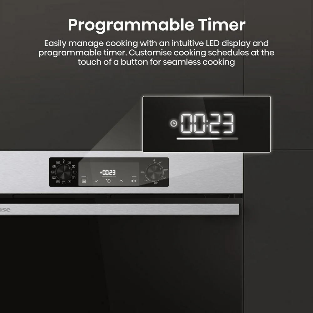 Hisense BI622AXPGUK Hi4 59.5cm Built In Electric Single Oven Stainless Steel - Image 20