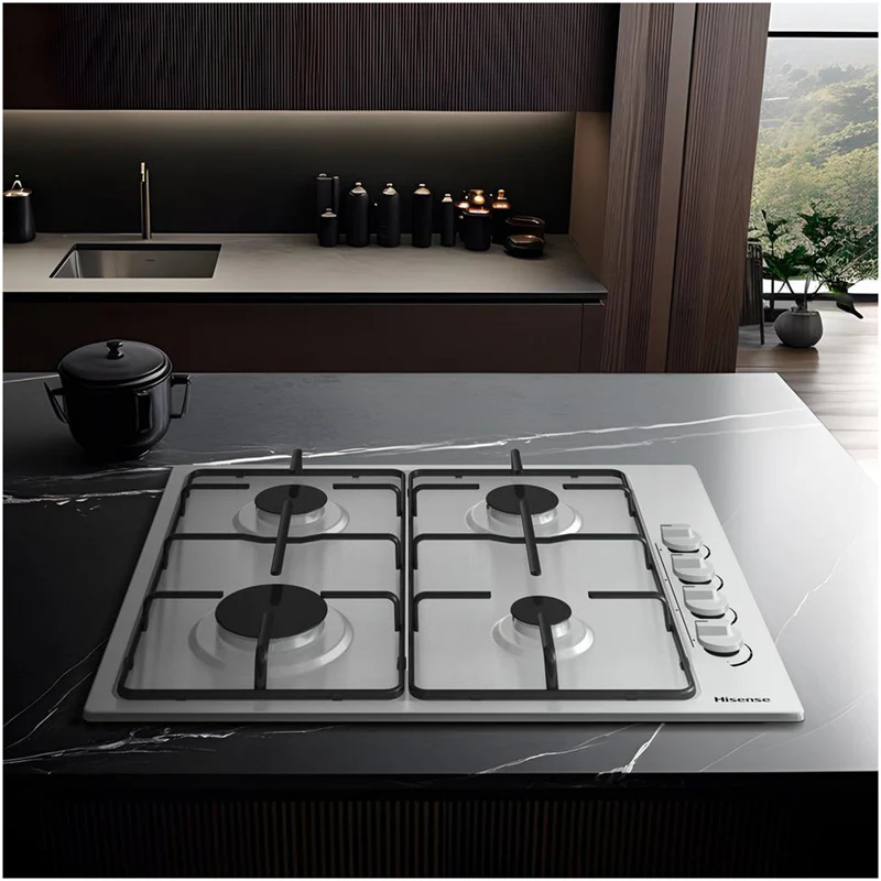 Hisense GM642XHS 60cm Gas Hob Stainless Steel - Image 12