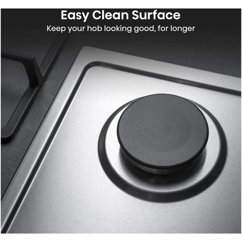 Hisense GM642XHS 60cm Gas Hob Stainless Steel - Image 6