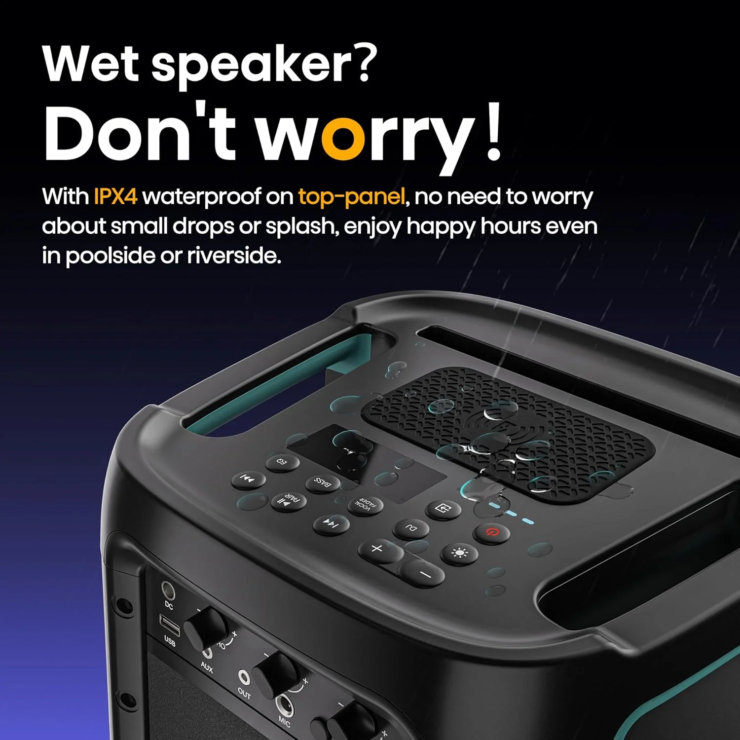 Hisense Party Rocker One 300W Portable Bluetooth Party Speaker HP100 - Image 6