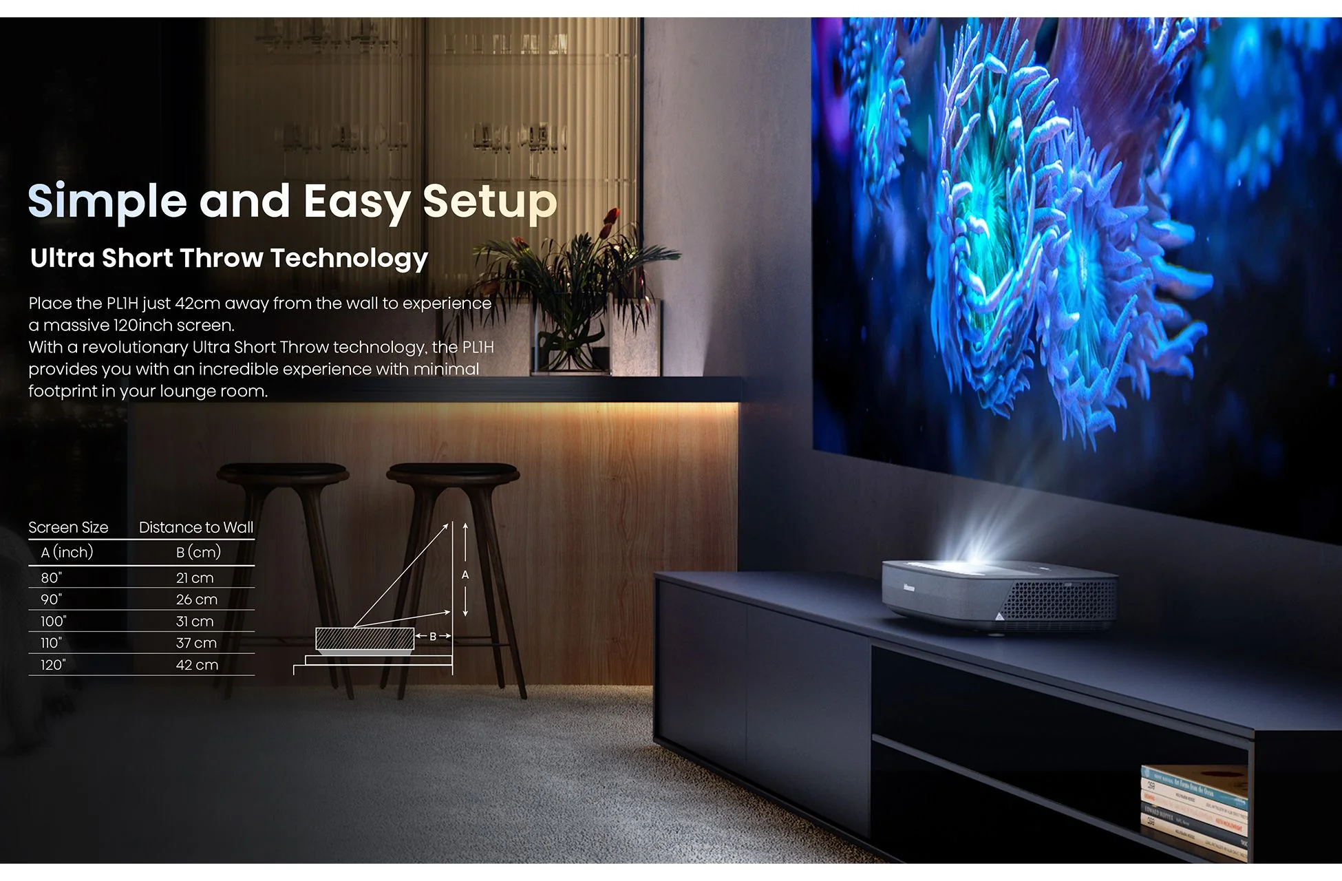 Hisense PL1TUKSE 4K Smart Laser Cinema Projector - Image 5