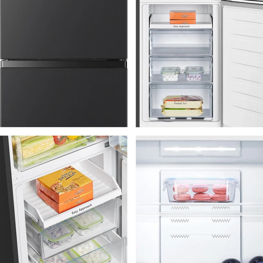 Hisense RB327N4ABD Fridge Freezer Frost Free Freestanding 50/50 182cm Tall 256L - Black - Image 10