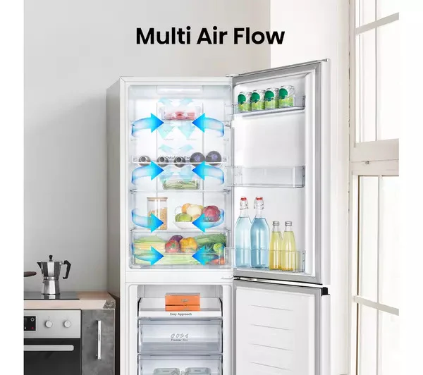 Hisense RB327N4BWE Fridge Freezer Frost Free Freestanding 50/50 182cm Tall 256L - White - Image 6