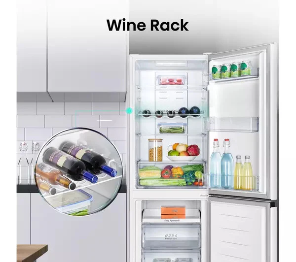Hisense RB327N4BWE Fridge Freezer Frost Free Freestanding 50/50 182cm Tall 256L - White - Image 8