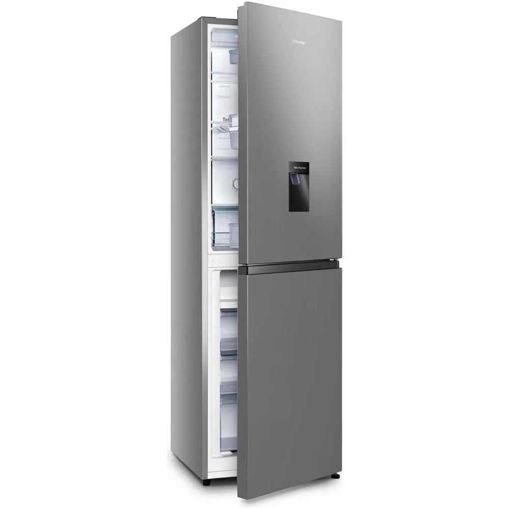 Hisense RB327N4WCE 50/50 Freestanding Non Plumbed Total No Frost Fridge Freezer Inox - Image 2