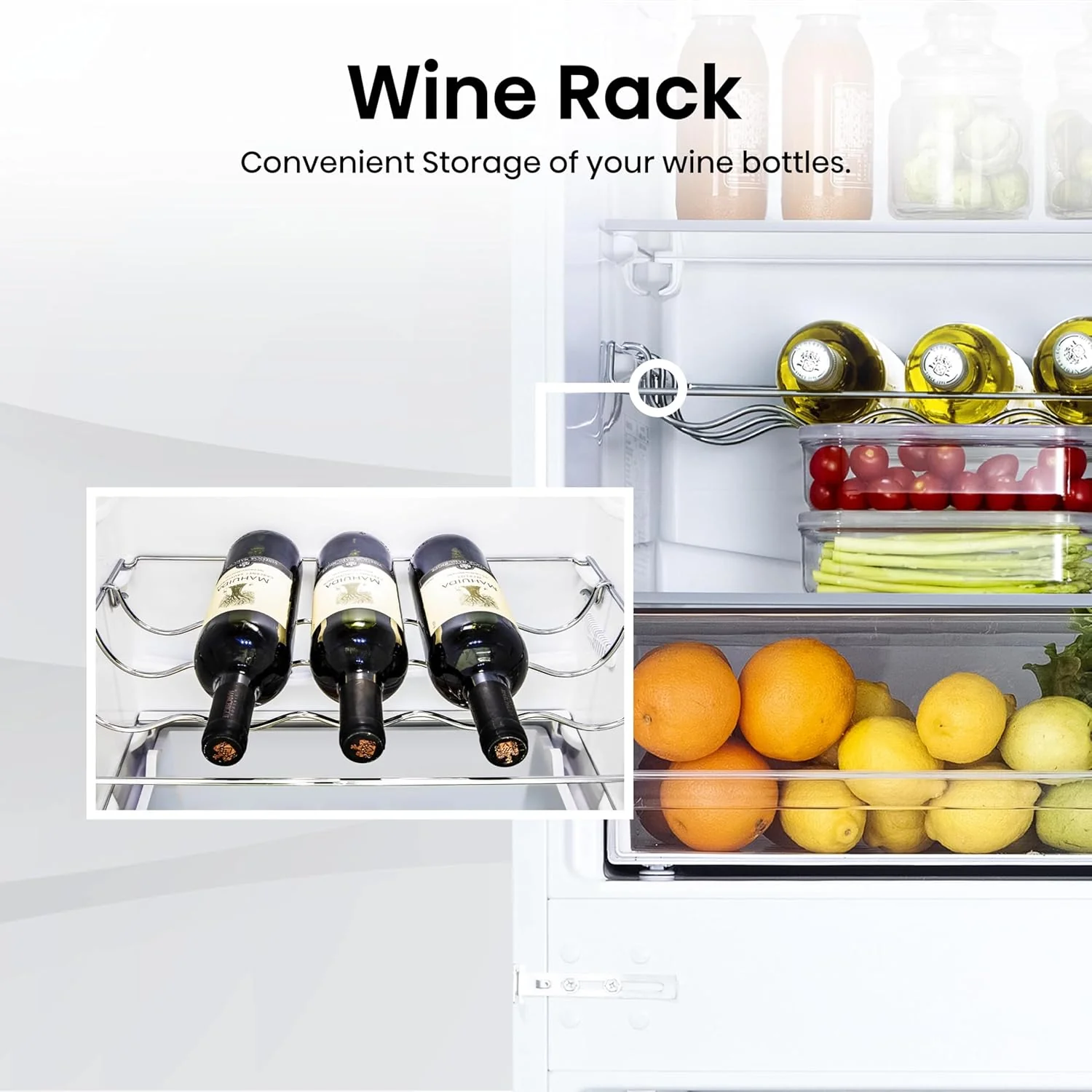 Hisense RIB291F4AWE 177cm High Integrated Frost Free Fridge Freezer White - Image 11