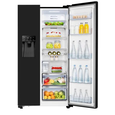 Hisense RS694N4TBE American Style Fridge Freezer Black - Image 5