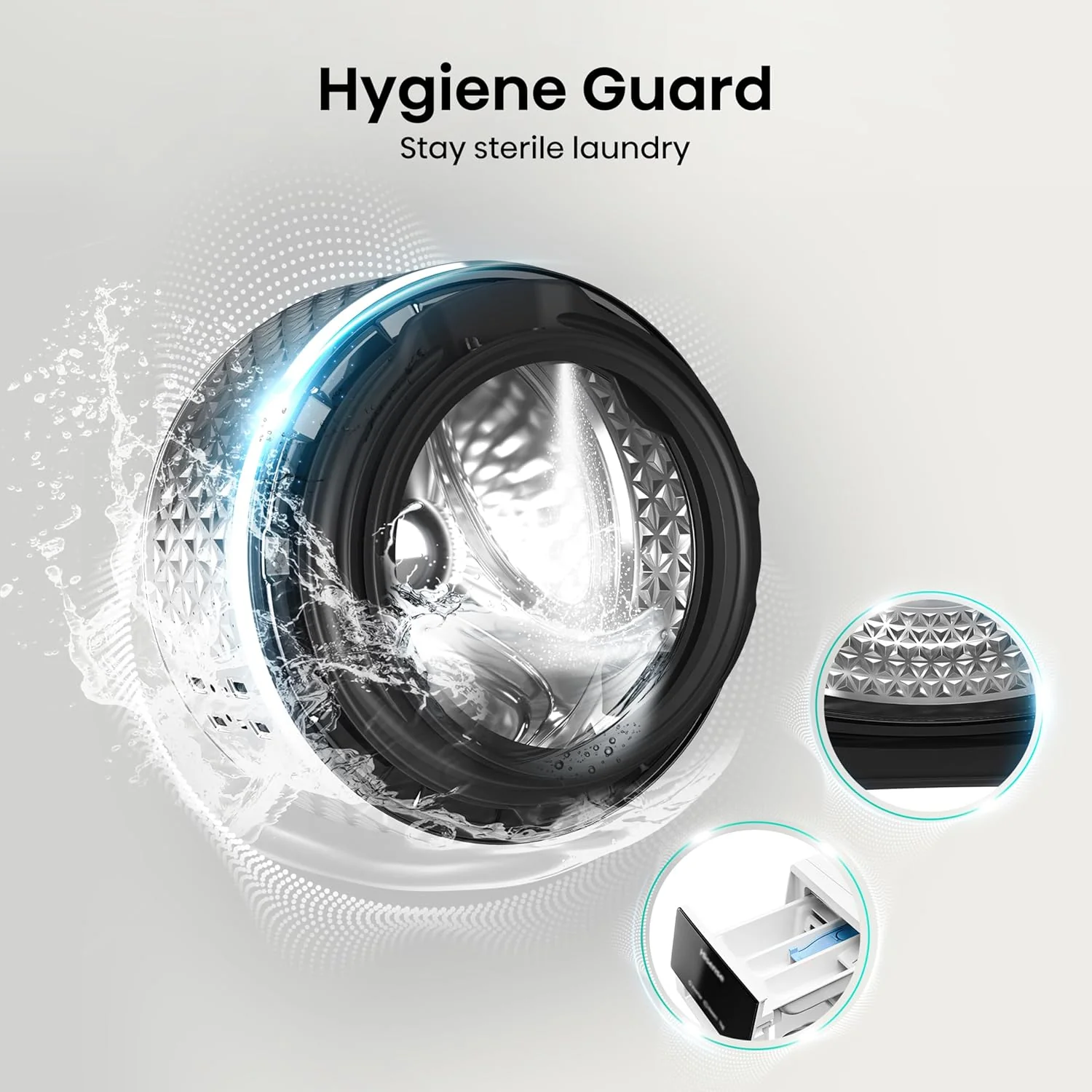 Hisense WD3S8043BW3 3S Series 8+5kg 1400 Spin WiFi-enabled Washer Dryer White - Image 6