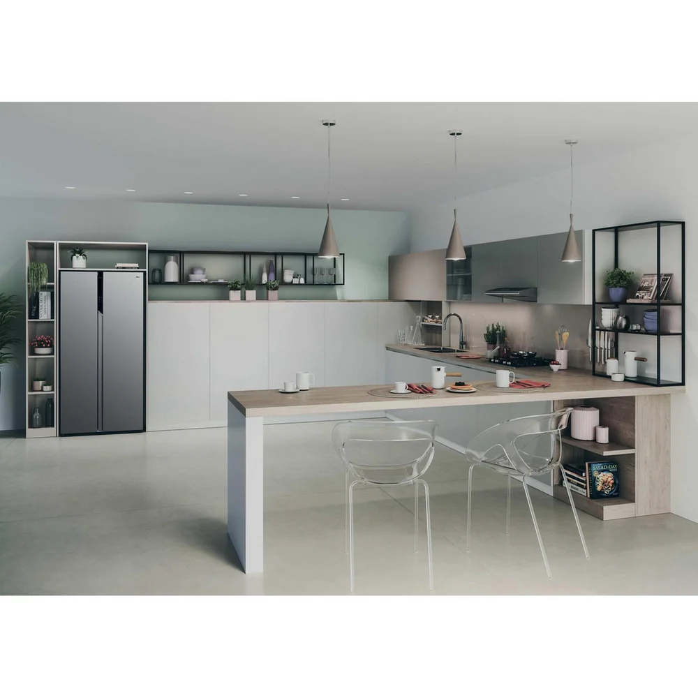 Hoover H-FRIDGE 500 HHSBSO-6174XK-1 Frost Free American Fridge Freezer Stainless Steel - Image 16