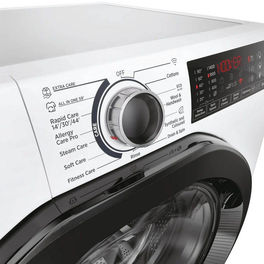 Hoover H3WPS496TAMB6-8 H-Wash 350 9kg 1400 Spin Front Loading Washing Machine White - Image 4