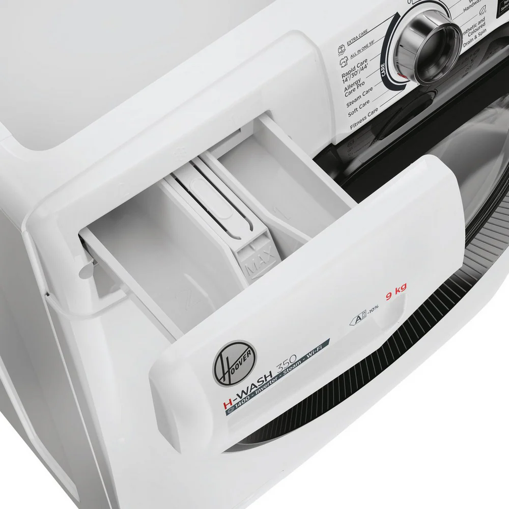 Hoover H3WPS496TAMB6-8 H-Wash 350 9kg 1400 Spin Front Loading Washing Machine White - Image 5