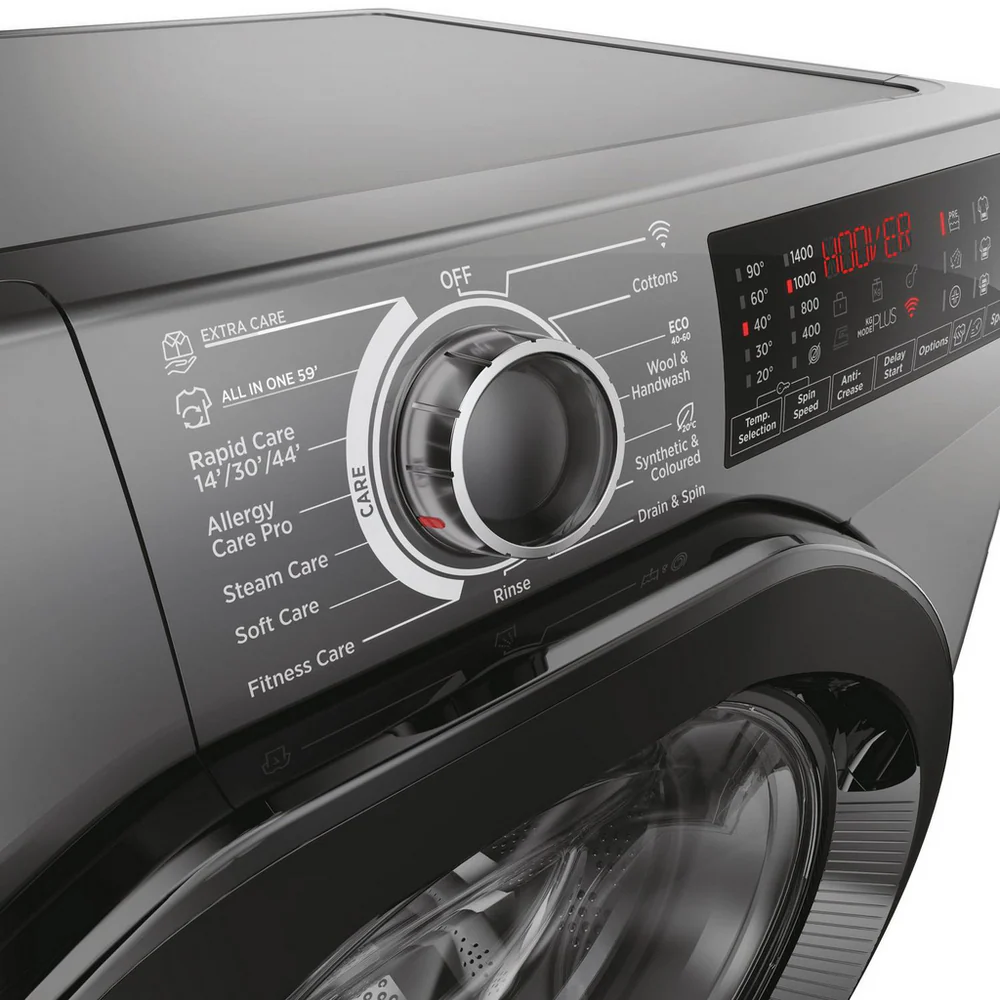 Hoover H3WPS496TAMBR68 H-Wash 350 9kg 1400 Spin Front Loading Washing Machine Graphite - Image 5